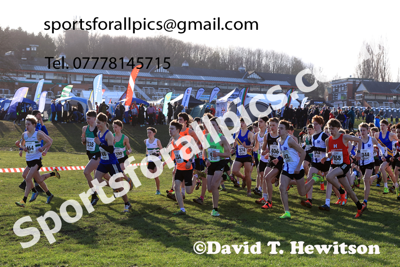Boys Under-15s 2026 Northern Cross Country Champs., Pontefract Racecourse, Pontefract. Photo: David T. Hewitson/Sports for All Pics